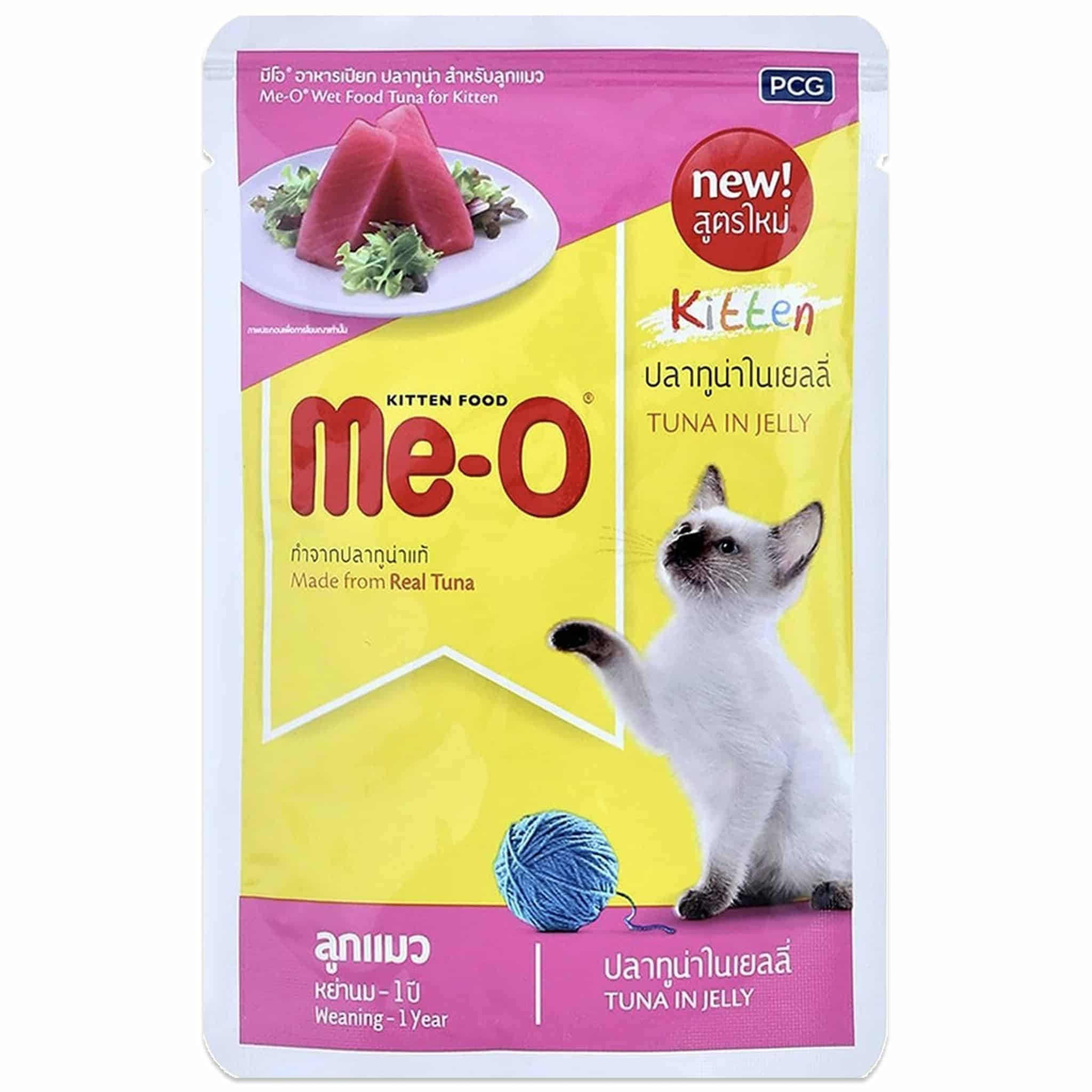 Me-O ปลาทูน่าในเยลลี่ สำหรับลูกแมว