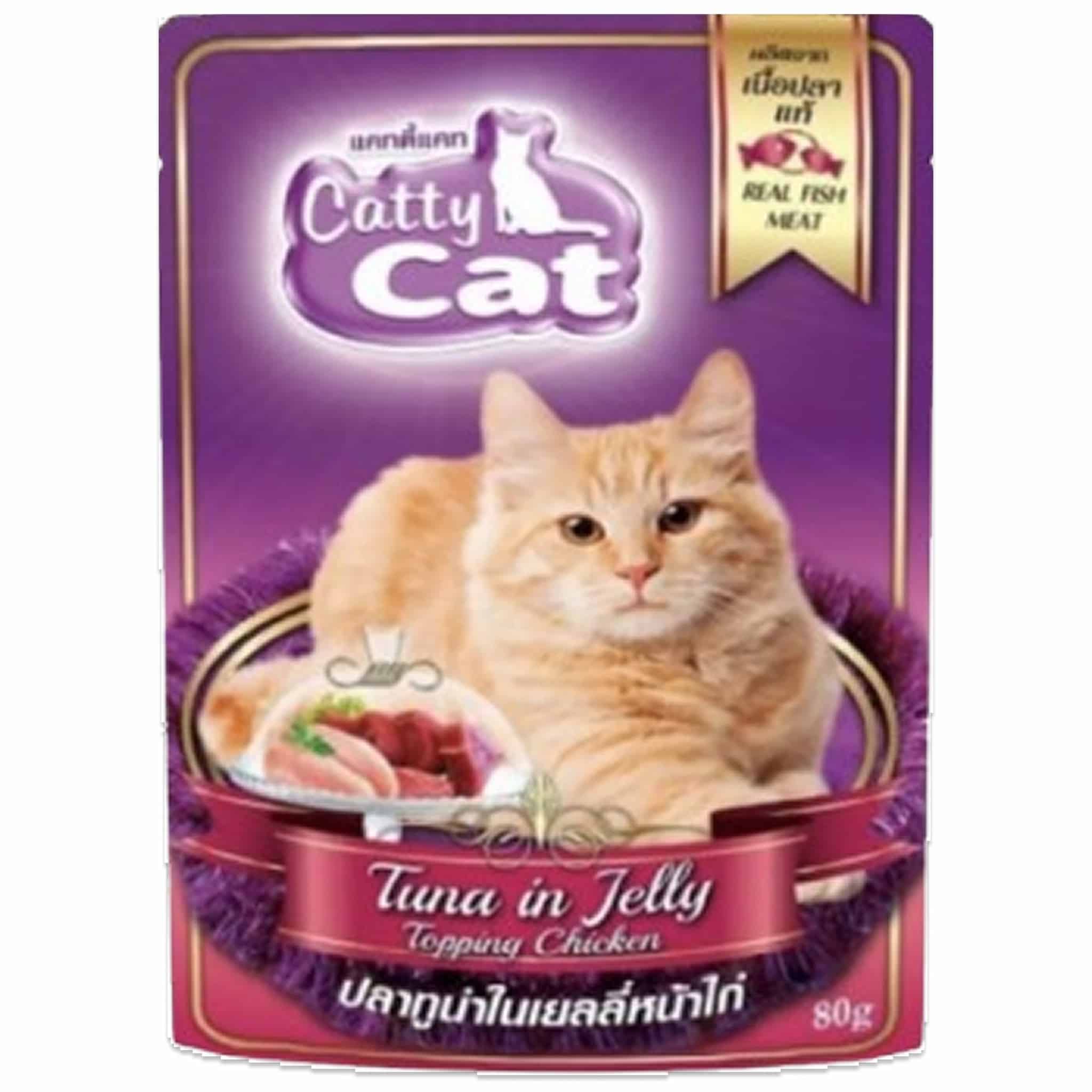 Catty Cat ปลาทูน่าในเยลลี่หน้าไก่