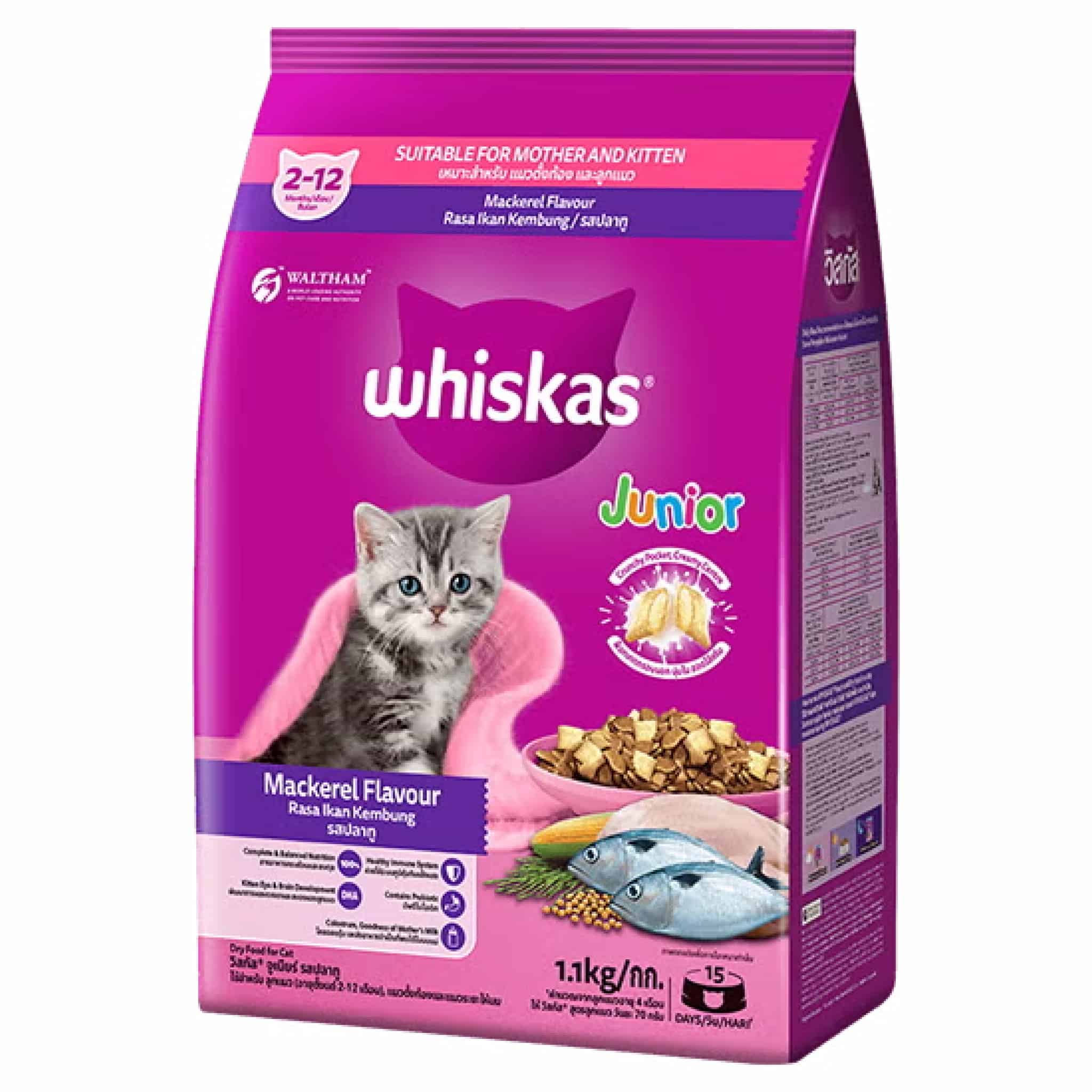 Whiskas ลูกแมว  รสปลาทู 450 กรัม