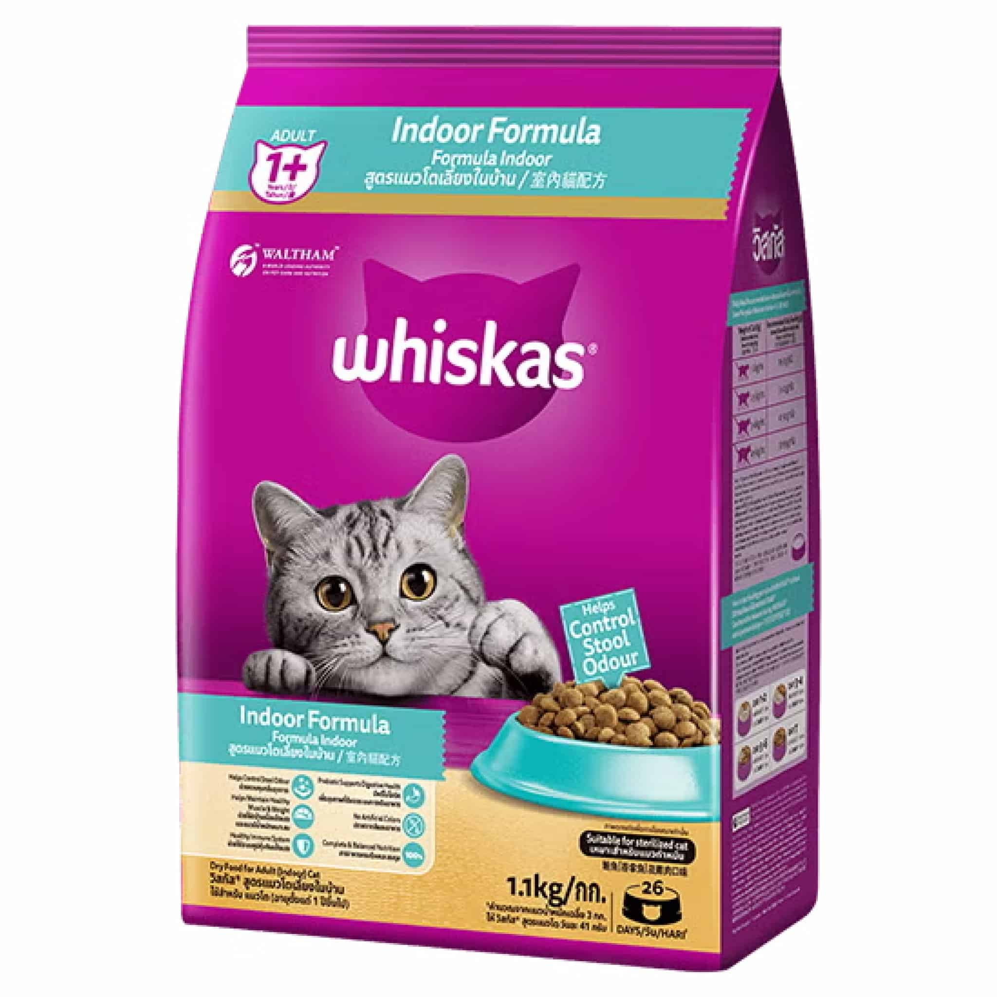 Whiskas สูตรแมวโตเลี้ยงในบ้าน 450 กรัม